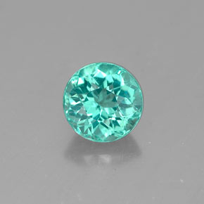 0.67캐럿 천연 그린 아파타이트, 라운드 컷, 5.31 mm, VS