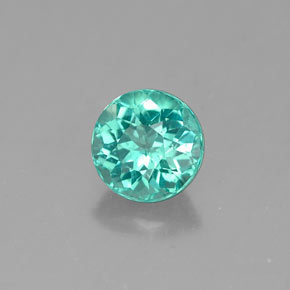 0.67캐럿 천연 그린 아파타이트, 라운드 컷, 5.31 mm, VS