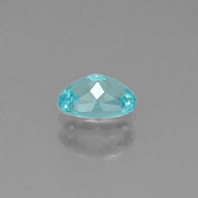 0.54캐럿 천연 라이트 블루 아파타이트, 타원형 컷, 6.1×4.1 mm, VS