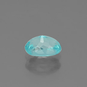 0.57캐럿 천연 라이트 블루 아파타이트, 타원형 컷, 6×4.1 mm, VS