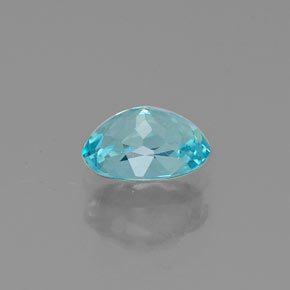 0.48캐럿 천연 라이트 블루 아파타이트, 타원형 컷, 5.7×4 mm, VS