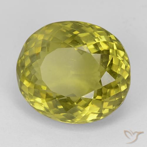 11.38ct 자연스러운 옥수수 노란색 인회석, 타원형, VS