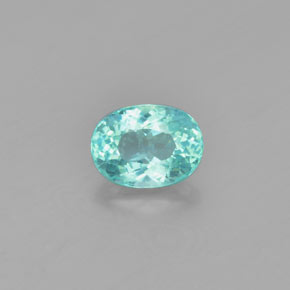 1.31캐럿 천연 그린 아파타이트, 타원형 컷, 7.9×5.8 mm, VS