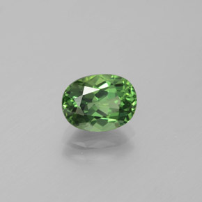 1.69캐럿 천연 그린 아파타이트, 타원형 컷, 8.2×6.2 mm, VVS-VS