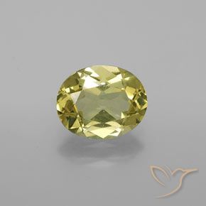 1.73ct 자연스러운 미디엄 옐로우 인회석, 타원형, VS