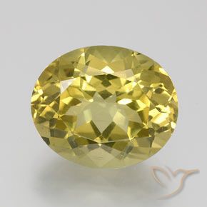 6.53ct 자연스러운 갈황색 인회석, 타원형, VS