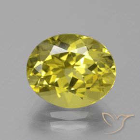 5.60ct 자연스러운 파인애플 옐로우 인회석, 타원형, VS