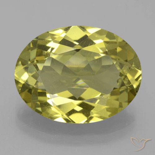 9.60ct 자연스러운 흙빛 노란색 인회석, 타원형, VS
