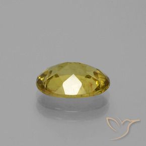 2.76캐럿 천연 가을 노랑 아파타이트, 타원형 컷, 11.1×8.1 mm, SI