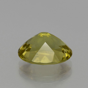 3.42캐럿 천연 노란빛 그린 아파타이트, 타원형 컷, 10.6×8.8 mm, VS-SI