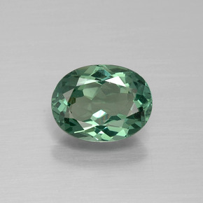 1.20캐럿 천연 그린 아파타이트, 타원형 컷, 8.2×6.2 mm, VVS-VS