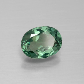 1.20캐럿 천연 그린 아파타이트, 타원형 컷, 8.2×6.2 mm, VVS-VS