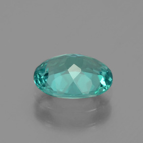 1.28캐럿 천연 그린 아파타이트, 타원형 컷, 8×6.2 mm, VVS