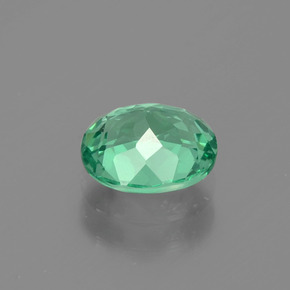 1.17캐럿 천연 그린 아파타이트, 타원형 컷, 7.1×6.2 mm, VVS-VS