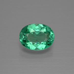 1.35캐럿 천연 그린 아파타이트, 타원형 컷, 8.1×6.1 mm, VS