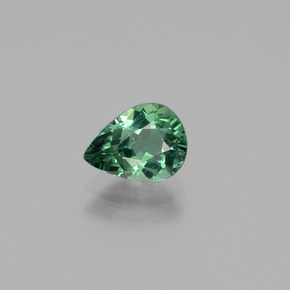 1.03캐럿 천연 블루 그린 아파타이트, 배 모양, 7.7×5.8 mm, VS