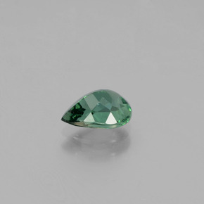 1.03캐럿 천연 블루 그린 아파타이트, 배 모양, 7.7×5.8 mm, VS