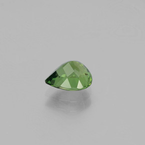 1.09캐럿 천연 그린 아파타이트, 배 모양, 7.2×6.2 mm, VVS