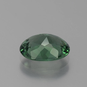1.62캐럿 천연 블루 그린 아파타이트, 타원형 컷, 8.9×6.9 mm, VS