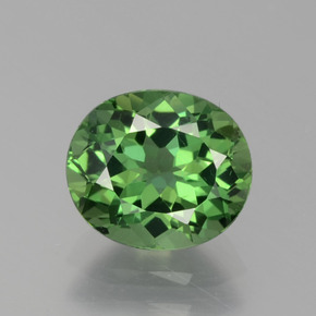 1.72캐럿 천연 블루 그린 아파타이트, 타원형 컷, 8.1×7.1 mm, VS