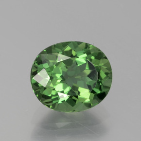1.72캐럿 천연 블루 그린 아파타이트, 타원형 컷, 8.1×7.1 mm, VS
