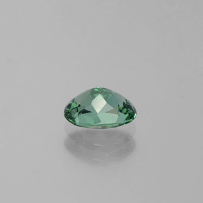 0.82캐럿 천연 블루 그린 아파타이트, 타원형 컷, 6.8×5 mm, VVS-VS