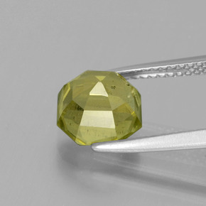 2.71캐럿 천연 라이트 그린 아파타이트, 에메랄드 컷, 8.1×7.9 mm, VS