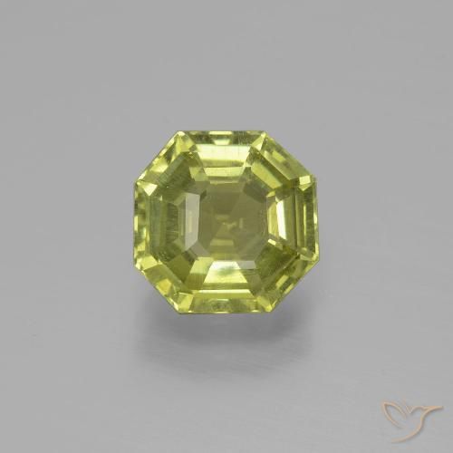2.64ct 자연스러운 따뜻한 포레스트 그린 인회석, 에메랄드 컷, VS
