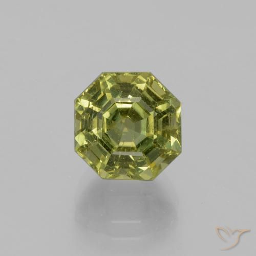 4.35ct 자연스러운 Medium Light Green 인회석, 에메랄드 컷, VS