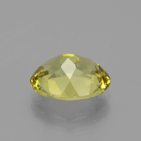 3.80캐럿 천연 미디엄 옐로우 아파타이트, 타원형 컷, 11.3×9.1 mm, VVS-VS