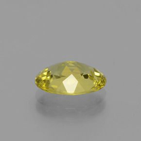 1.80캐럿 천연 미디엄 옐로우 아파타이트, 타원형 컷, 9.6×7 mm, VS