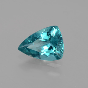 0.95캐럿 천연 블루 그린 아파타이트, 트릴리언, 7.9×5.8 mm, VS