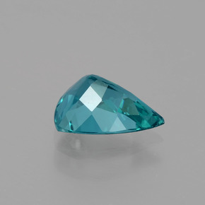 0.95캐럿 천연 블루 그린 아파타이트, 트릴리언, 7.9×5.8 mm, VS