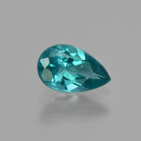 1.26캐럿 천연 블루 그린 아파타이트, 배 모양, 9.2×5.8 mm, VS