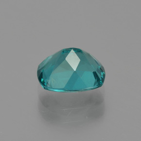 1.31캐럿 천연 블루 그린 아파타이트, 쿠션 컷, 7.2×6.1 mm, VS