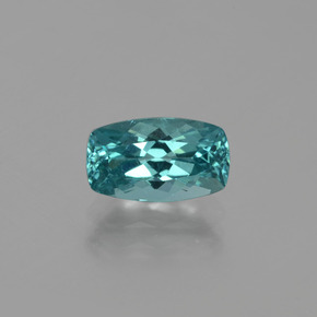 1.91캐럿 천연 그린 블루 아파타이트, 쿠션 컷, 9.7×5.7 mm, VS