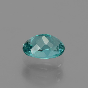 1.35캐럿 천연 블루 그린 아파타이트, 타원형 컷, 7.8×5.6 mm, VS