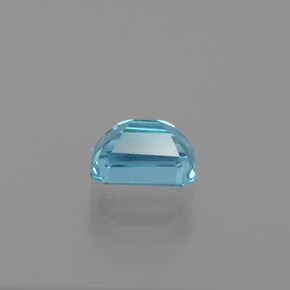 1.10캐럿 천연 블루 아파타이트, 에메랄드 컷, 6.8×4.8 mm, VS