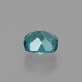 1.25캐럿 천연 그린 블루 아파타이트, 쿠션 컷, 6.9×5.9 mm, VS