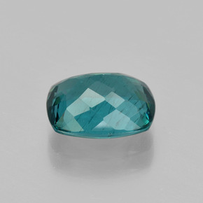 1.92캐럿 천연 그린 블루 아파타이트, 쿠션 컷, 8.6×6.5 mm, VS