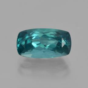 2.88캐럿 천연 블루 그린 아파타이트, 쿠션 컷, 11.1×6.1 mm, VS