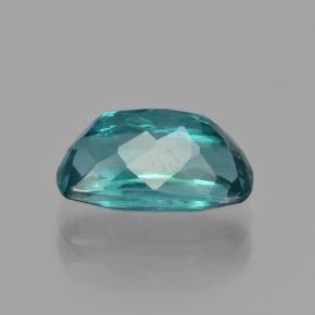 2.88캐럿 천연 블루 그린 아파타이트, 쿠션 컷, 11.1×6.1 mm, VS