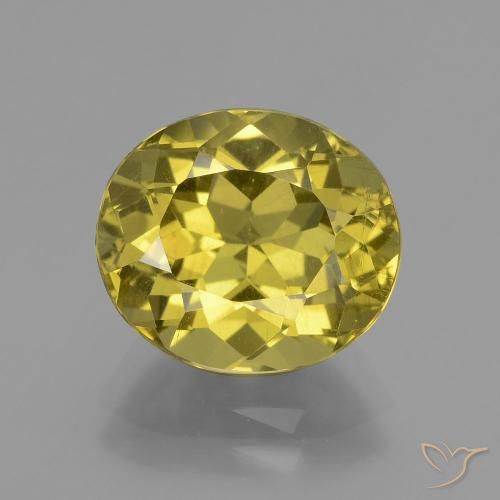 4.63캐럿 천연 갈색빛 옐로우 아파타이트, 타원형 컷, 11.2×9.7 mm, VS