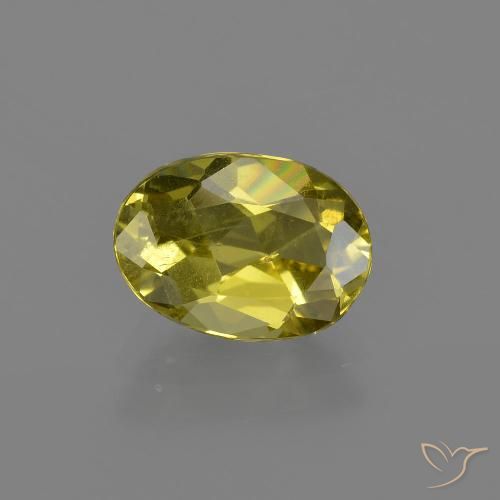 1.91ct 자연스러운 연노랑 인회석, 타원형, VS-SI