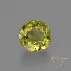 2.65캐럿 천연 담황색 아파타이트, 라운드 컷, 8.44 mm, VS