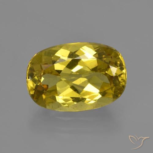 4.31ct 자연스러운 가을 노랑 인회석, 타원형, VS