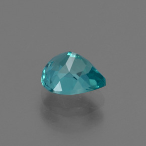 1.07캐럿 천연 그린 블루 아파타이트, 배 모양, 6.8×6.3 mm, VS