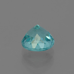 0.88캐럿 천연 그린 블루 아파타이트, 라운드 컷, 5.66 mm, VS