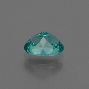 0.97캐럿 천연 블루 그린 아파타이트, 타원형 컷, 7×5.3 mm, VVS-VS