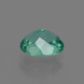1.12캐럿 천연 블루 그린 아파타이트, 타원형 컷, 7.1×5.9 mm, VVS-VS